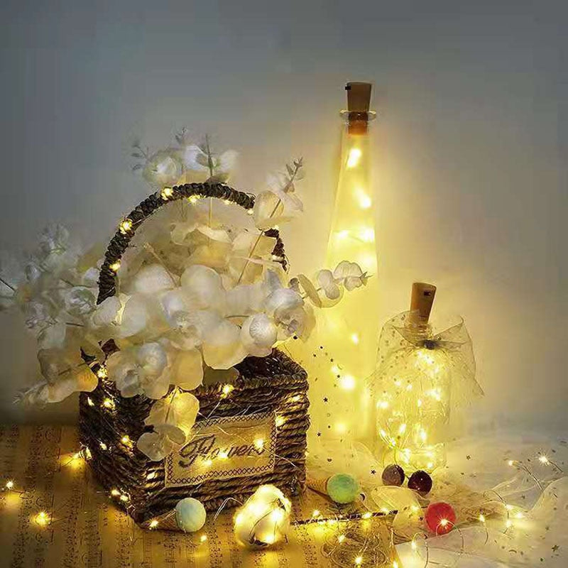 1/3/5/10pcs LED Wine Bottle Lights With Cork Battery Powered