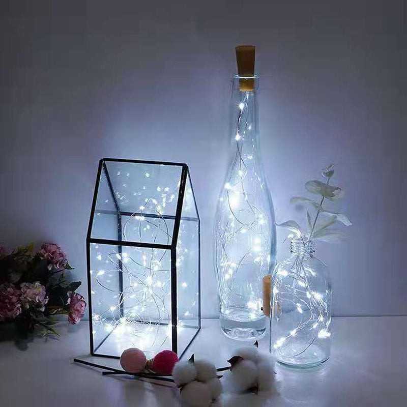 1/3/5/10pcs LED Wine Bottle Lights With Cork Battery Powered