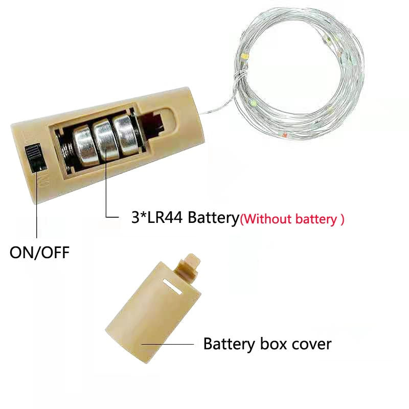1/3/5/10pcs LED Wine Bottle Lights With Cork Battery Powered