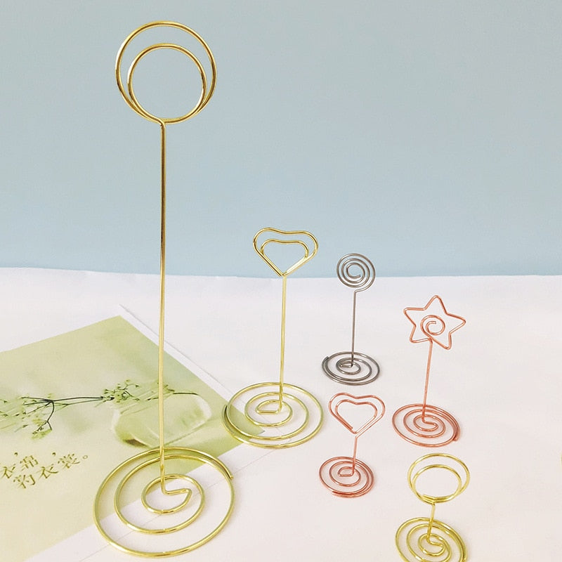 10PCS Metal Place Card Holders