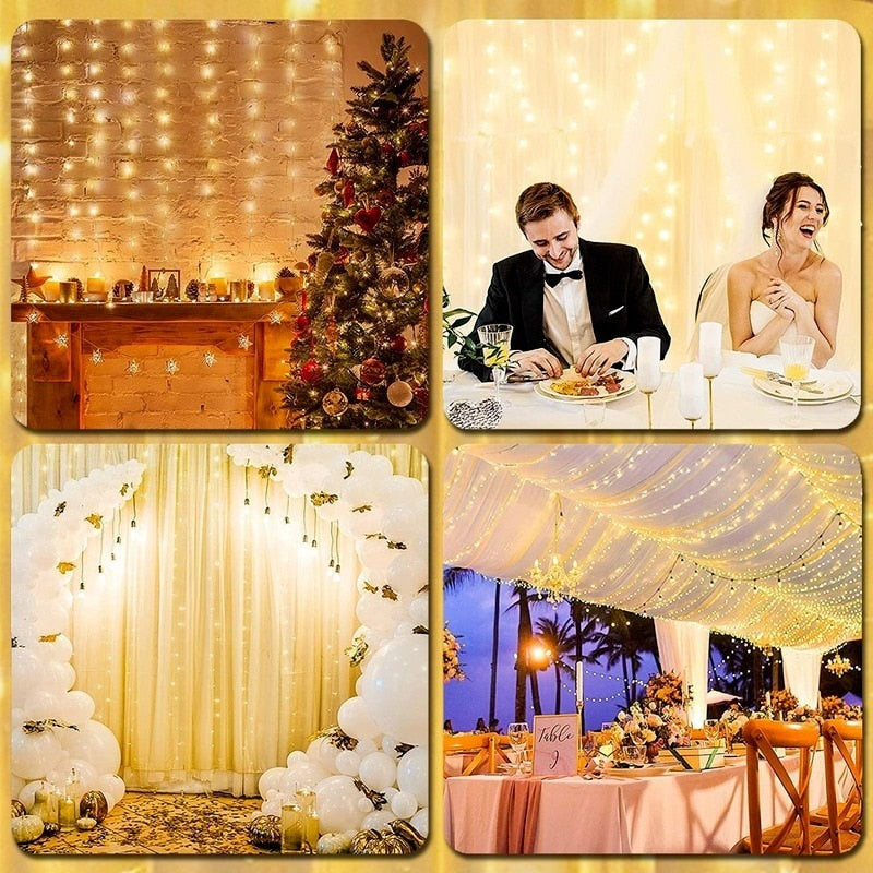 USB LED String Lights Christmas with Remote Control