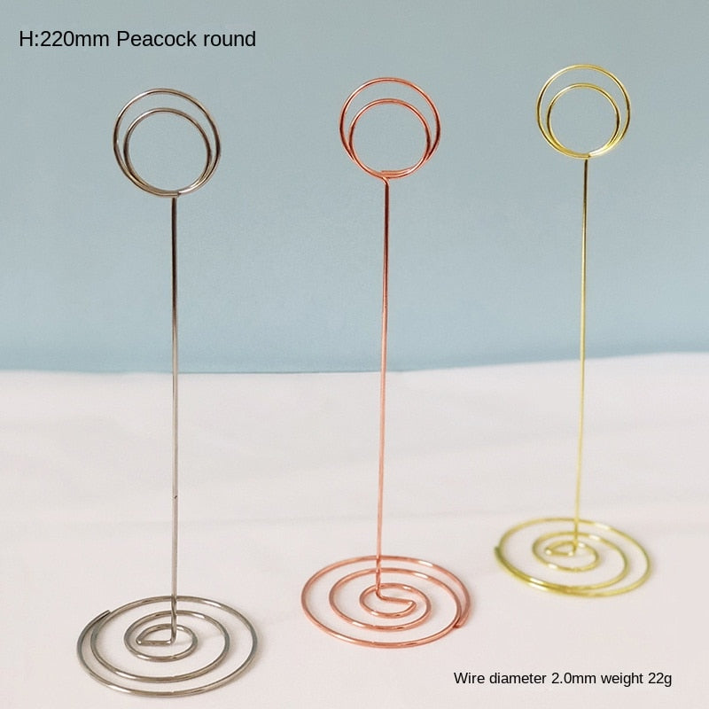 10PCS Metal Place Card Holders