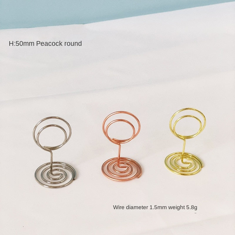 10PCS Metal Place Card Holders