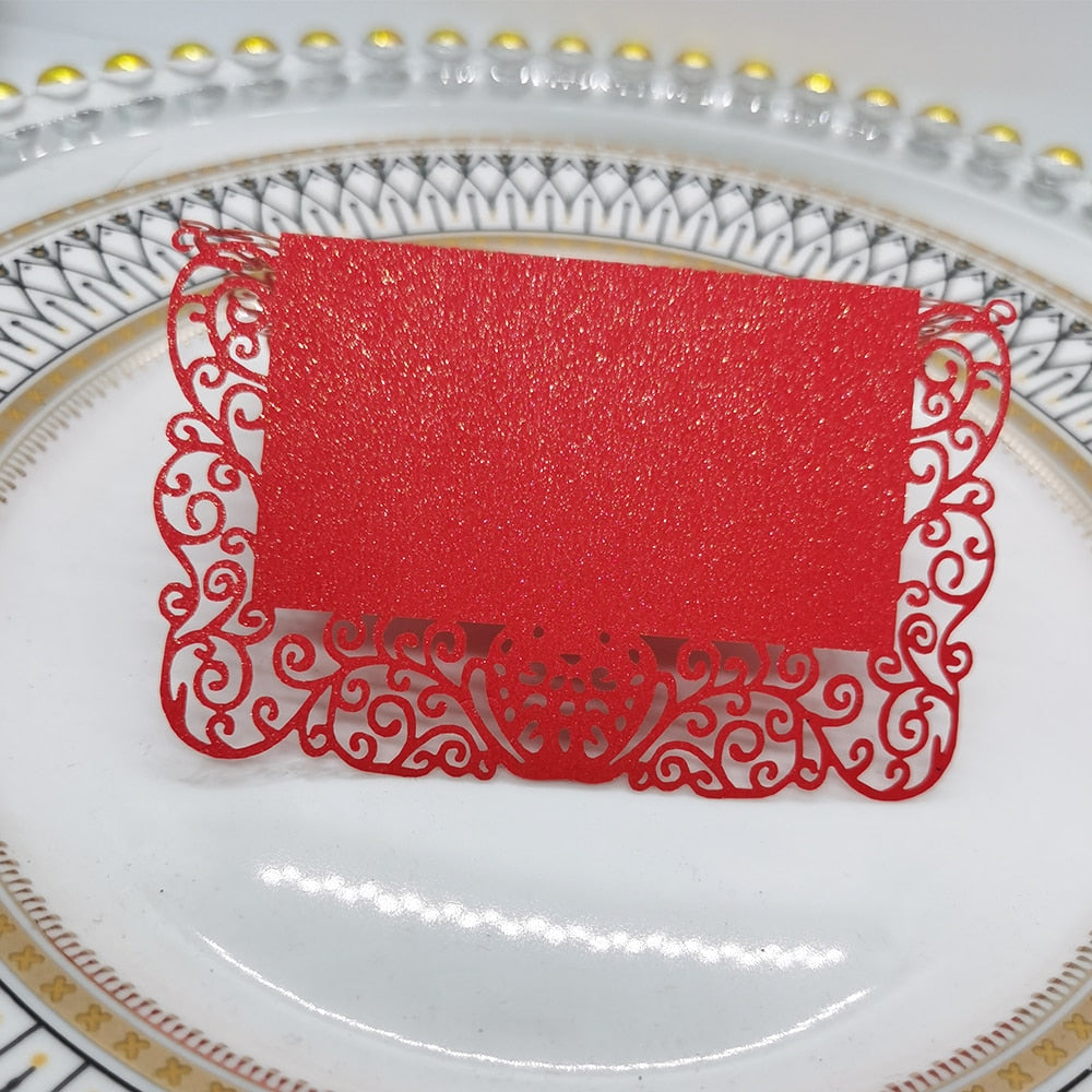Lace Name Table Place Cards