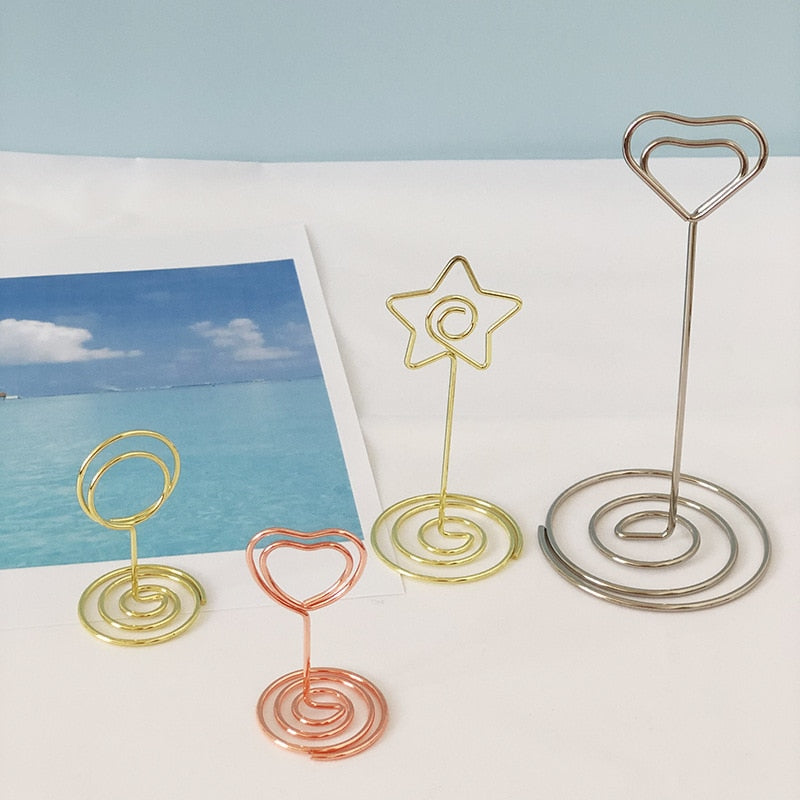 10PCS Metal Place Card Holders
