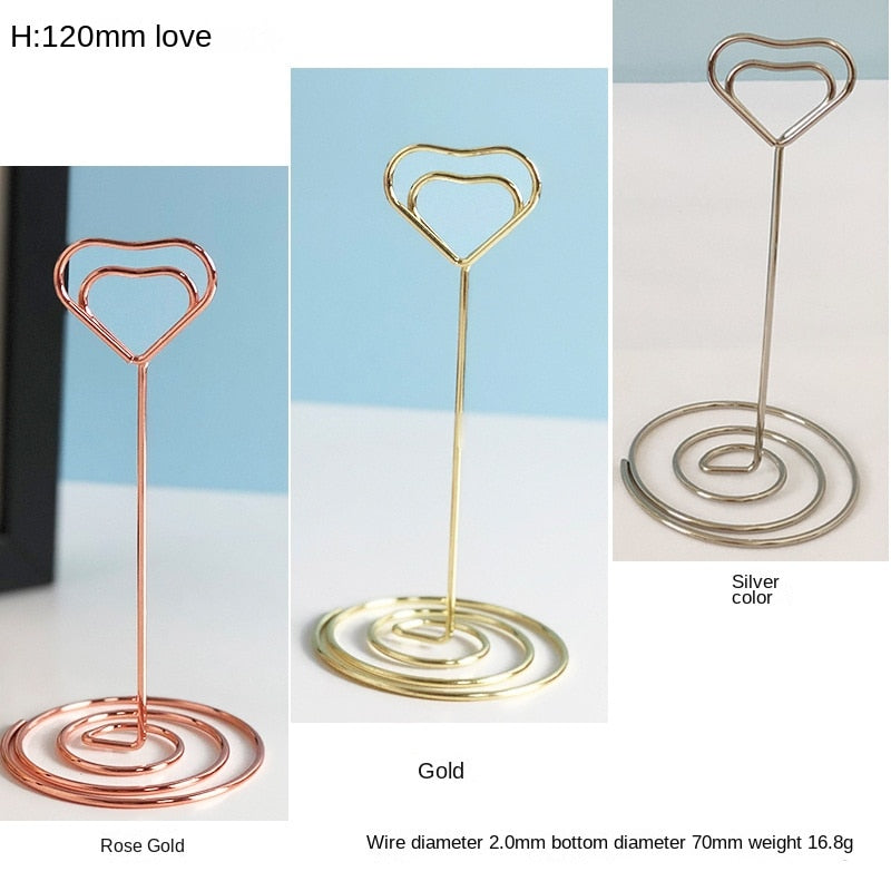 10PCS Metal Place Card Holders