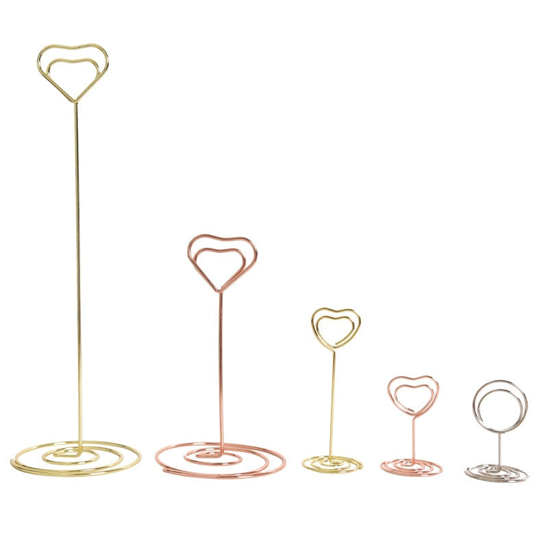 10PCS Metal Place Card Holders