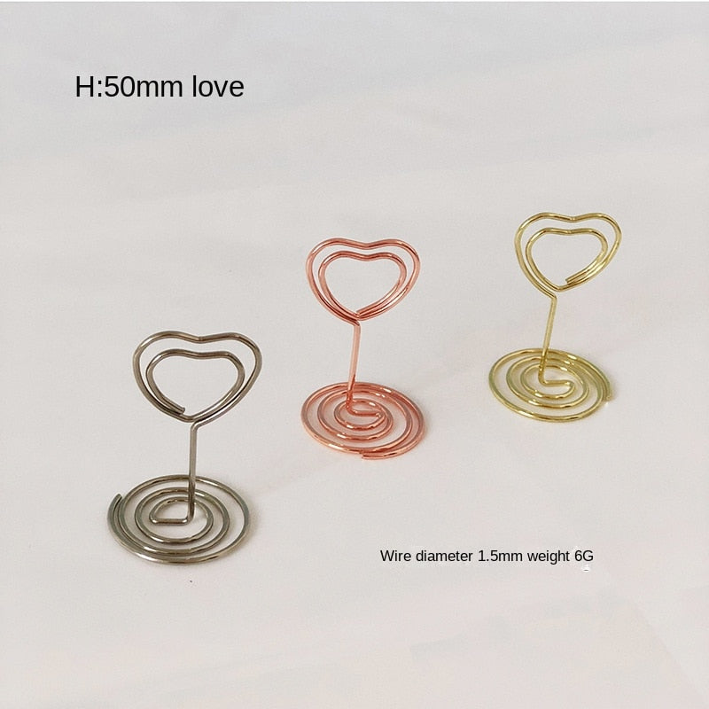 10PCS Metal Place Card Holders
