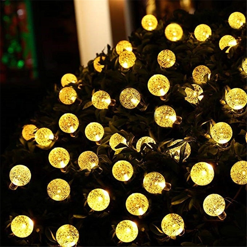 Solar Powered Festoon Lights With Crystal balls 5M/7M/12M