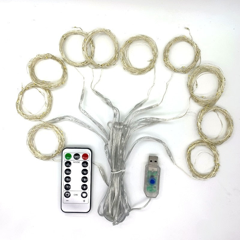 USB LED String Lights Christmas with Remote Control