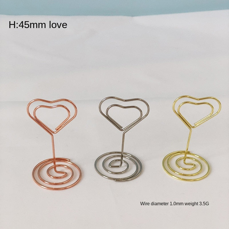 10PCS Metal Place Card Holders