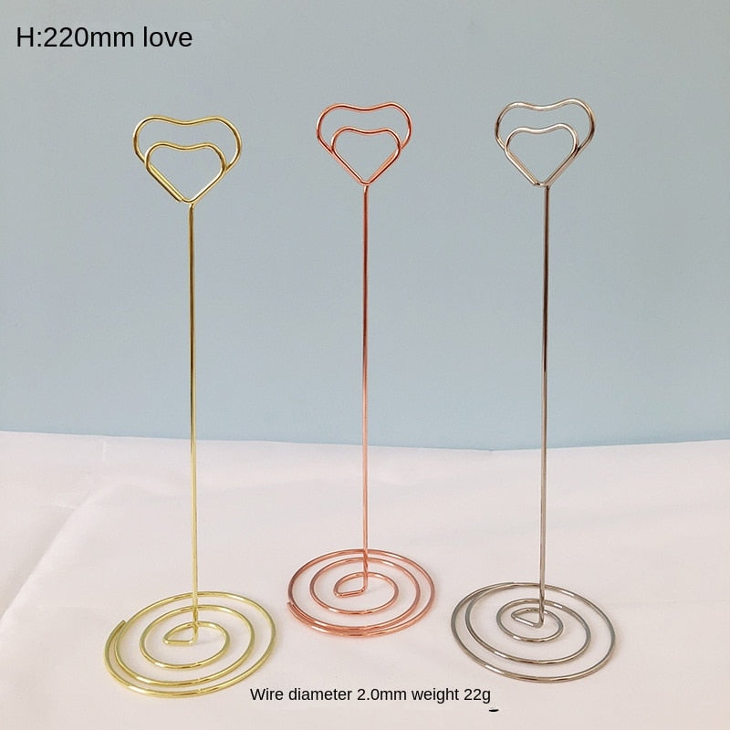 10PCS Metal Place Card Holders