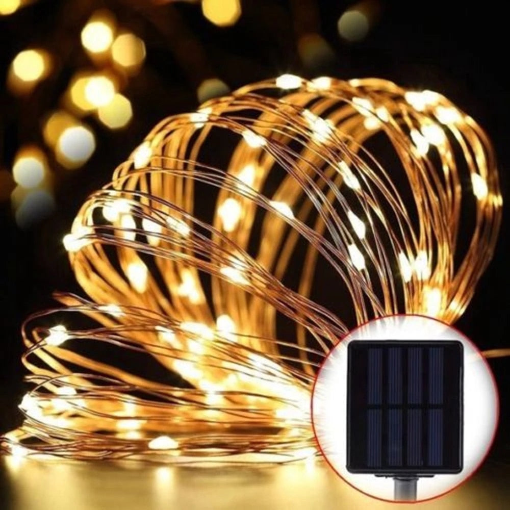 Solar Powered Festoon Lights With Crystal balls 5M/7M/12M