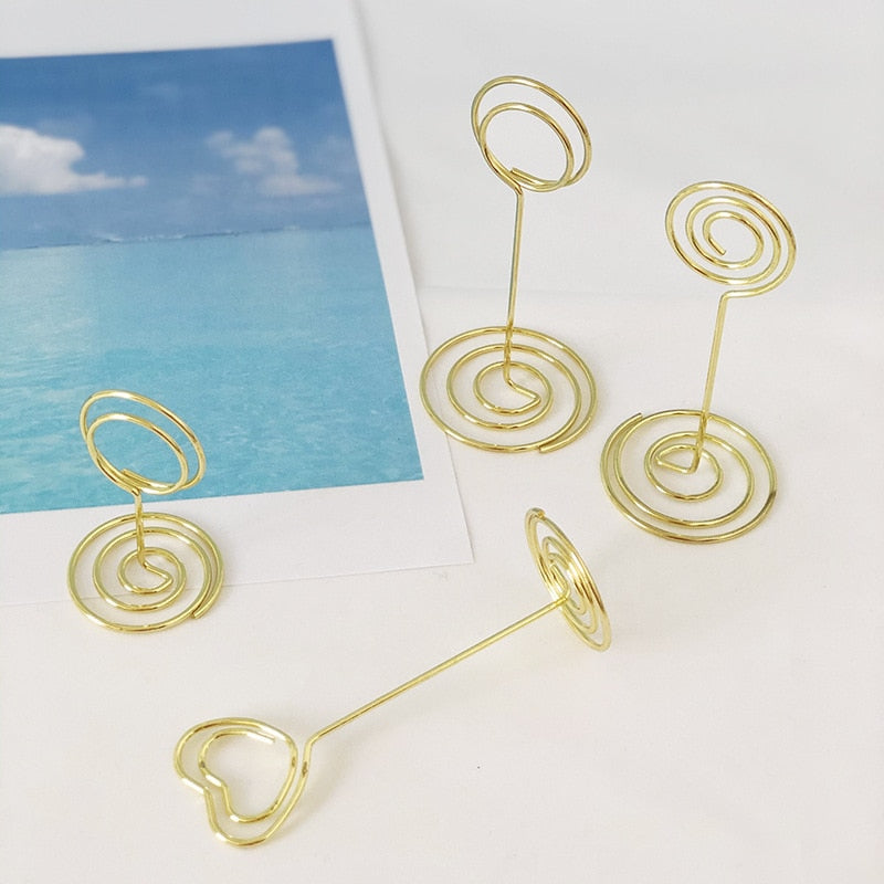 10PCS Metal Place Card Holders