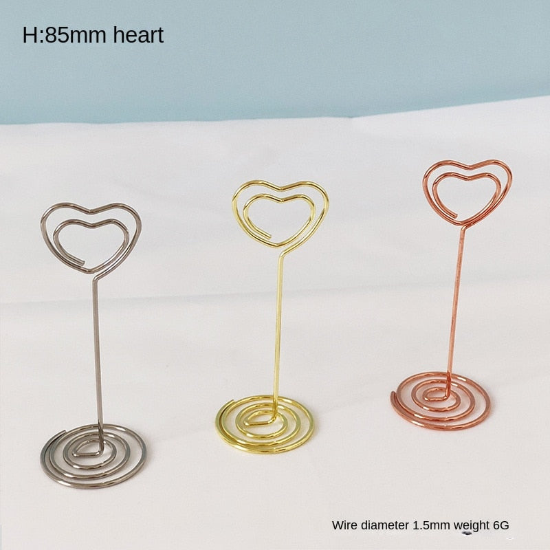 10PCS Metal Place Card Holders
