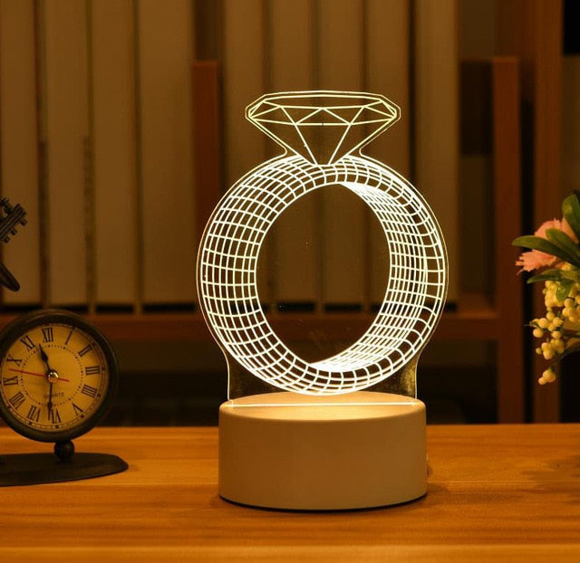 3D Acrylic Led Lamps
