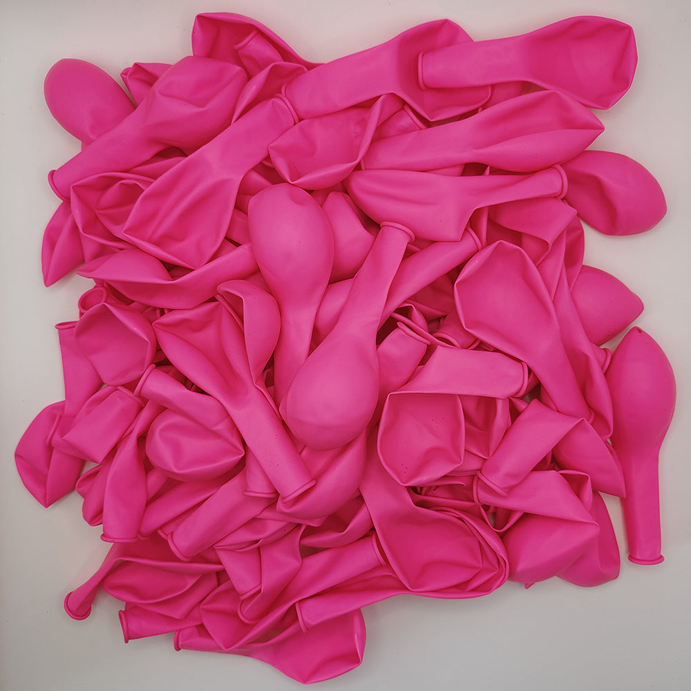 100PCS 5'' Standard Latex Party Balloon Set Matt Pink