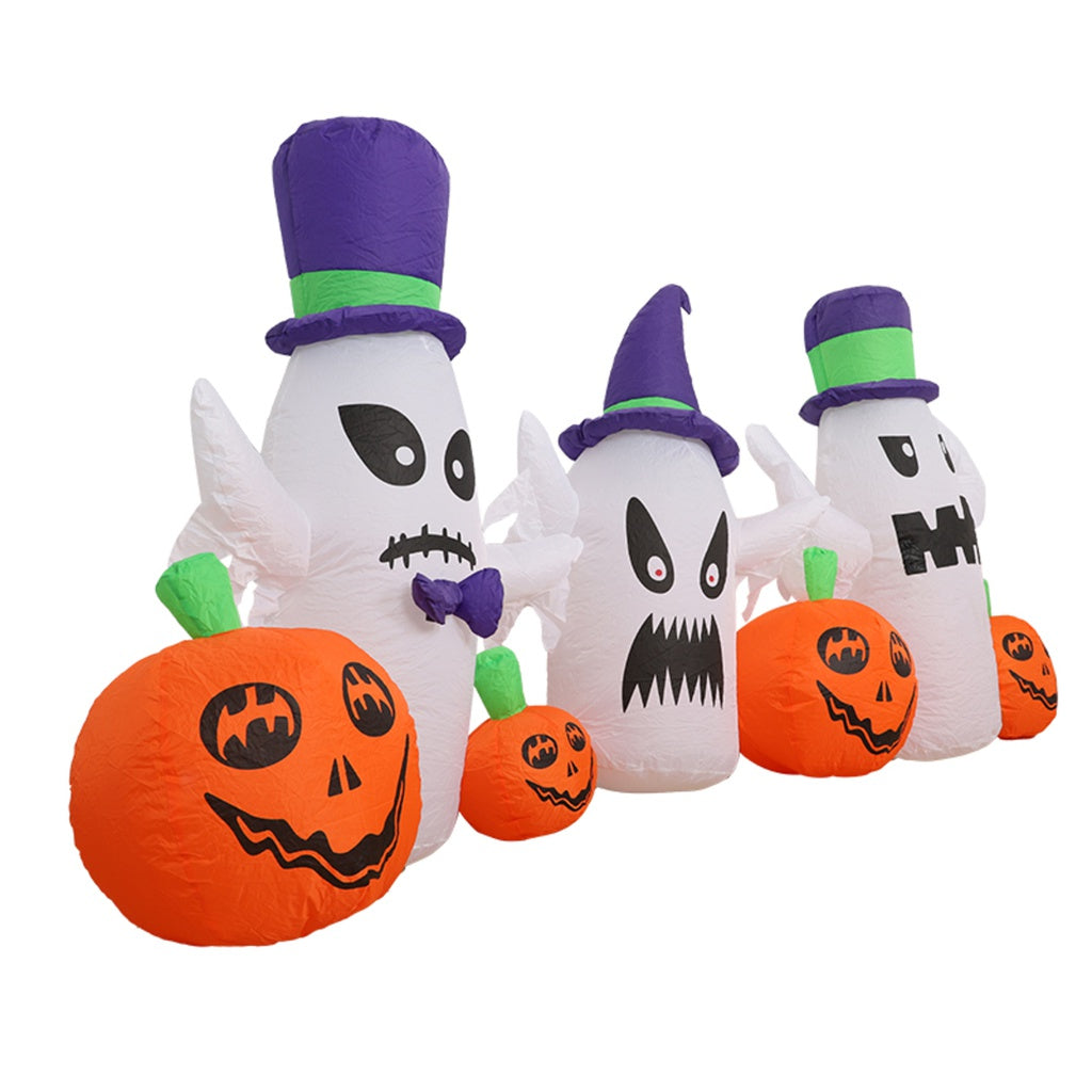Festiss 2.7m Ghosts and Pumpkins Halloween Inflatable with LED