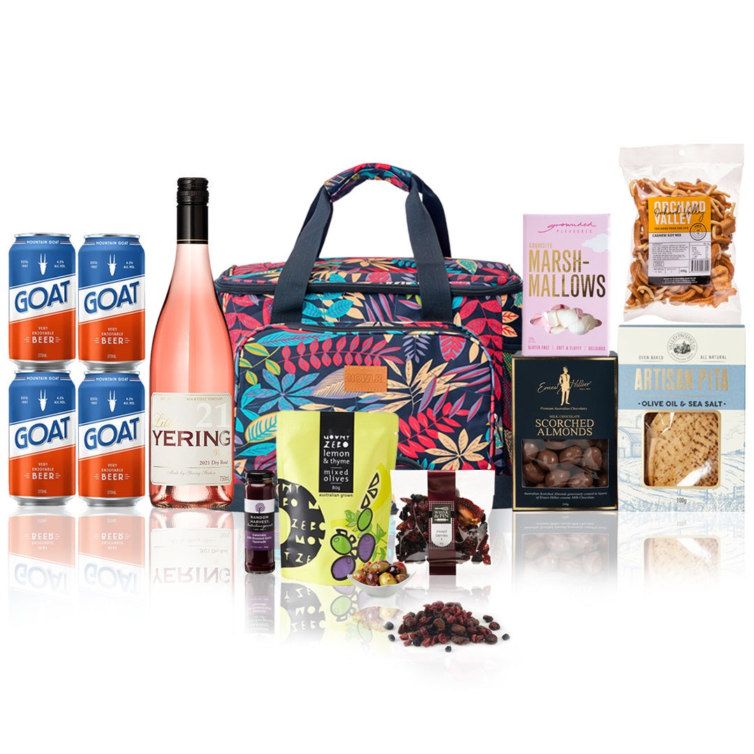 Colourful Picnic Cooler Bag Picnic Gift Hamper