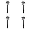Lenoxx Wireless Solar-Powered Mosquito Killer Lamp (4-Piece, Black)