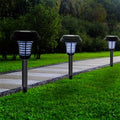 Lenoxx Wireless Solar-Powered Mosquito Killer Lamp (4-Piece, Black)