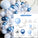 104PCS Blue Balloon Arch Kit Set Garland