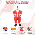 SANTA Fancy Dress Inflatable Suit -Fan Operated Costume