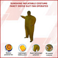 Sunshine Inflatable Costume Fancy Dress Suit Fan Operated