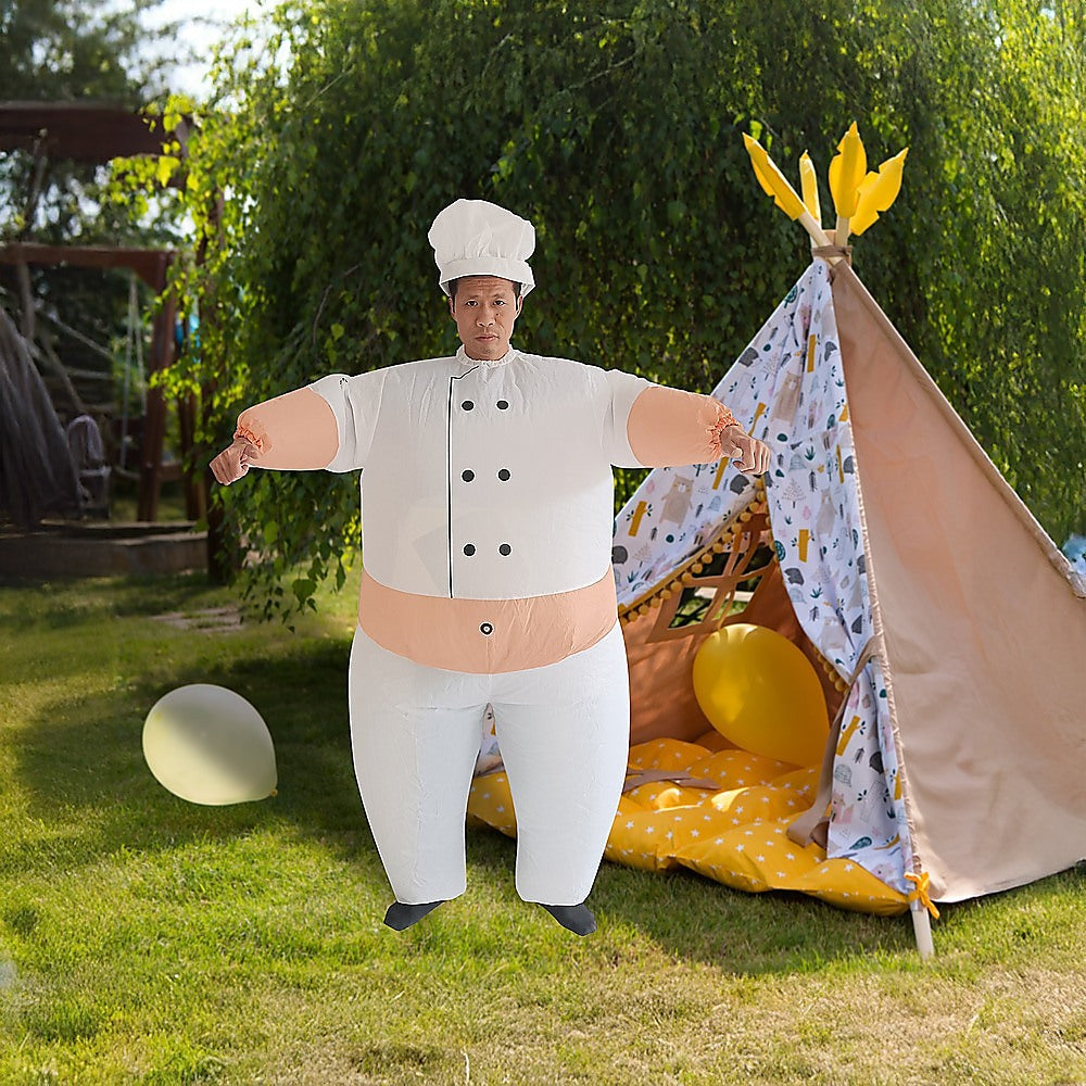 CHEF Fancy Dress Inflatable Suit -Fan Operated Costume