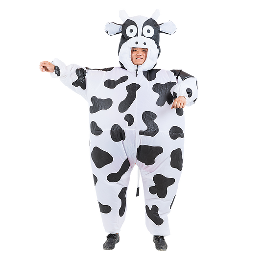 Cow Fancy Dress Fan Inflatable Costume Suit