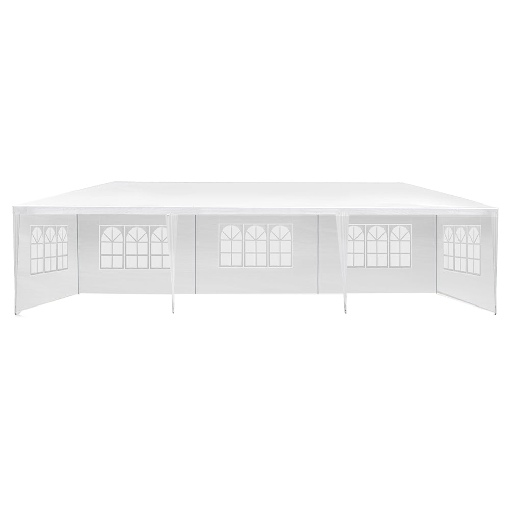 Instahut Gazebo 3x9m Outdoor Marquee side Wall Gazebos Tent Canopy Camping White 5 Panel