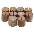Vintage Wood Log Block Card Holders