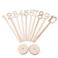 10PCS Wooden Numbered Table Place Holders