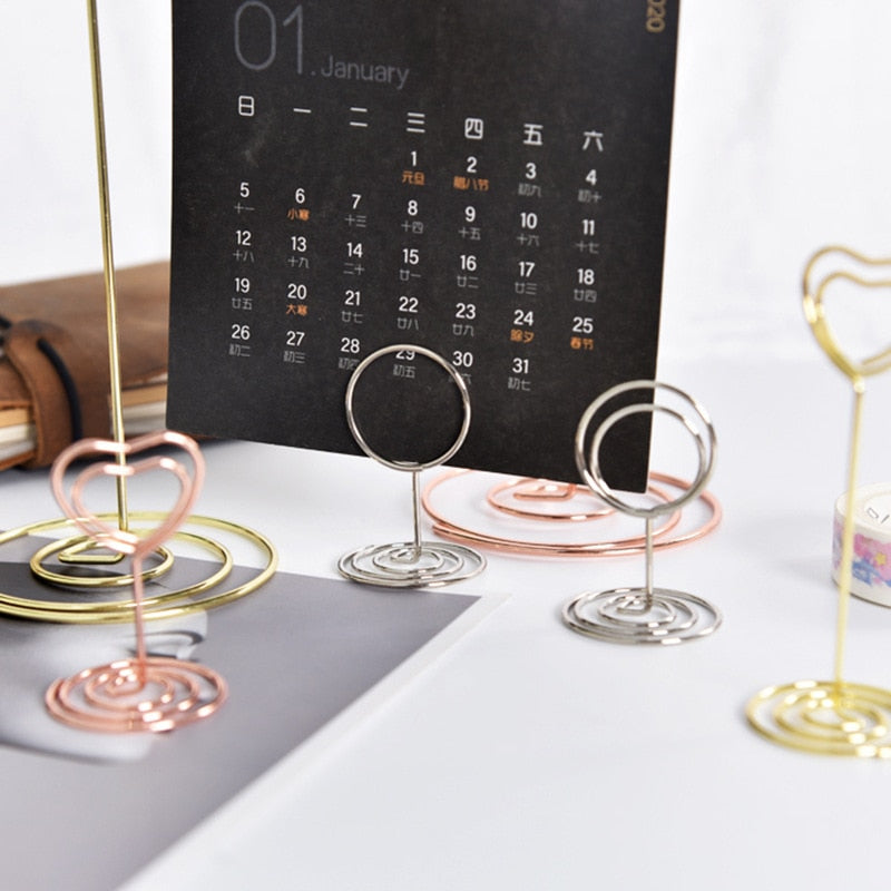10PCS Metal Place Card Holders