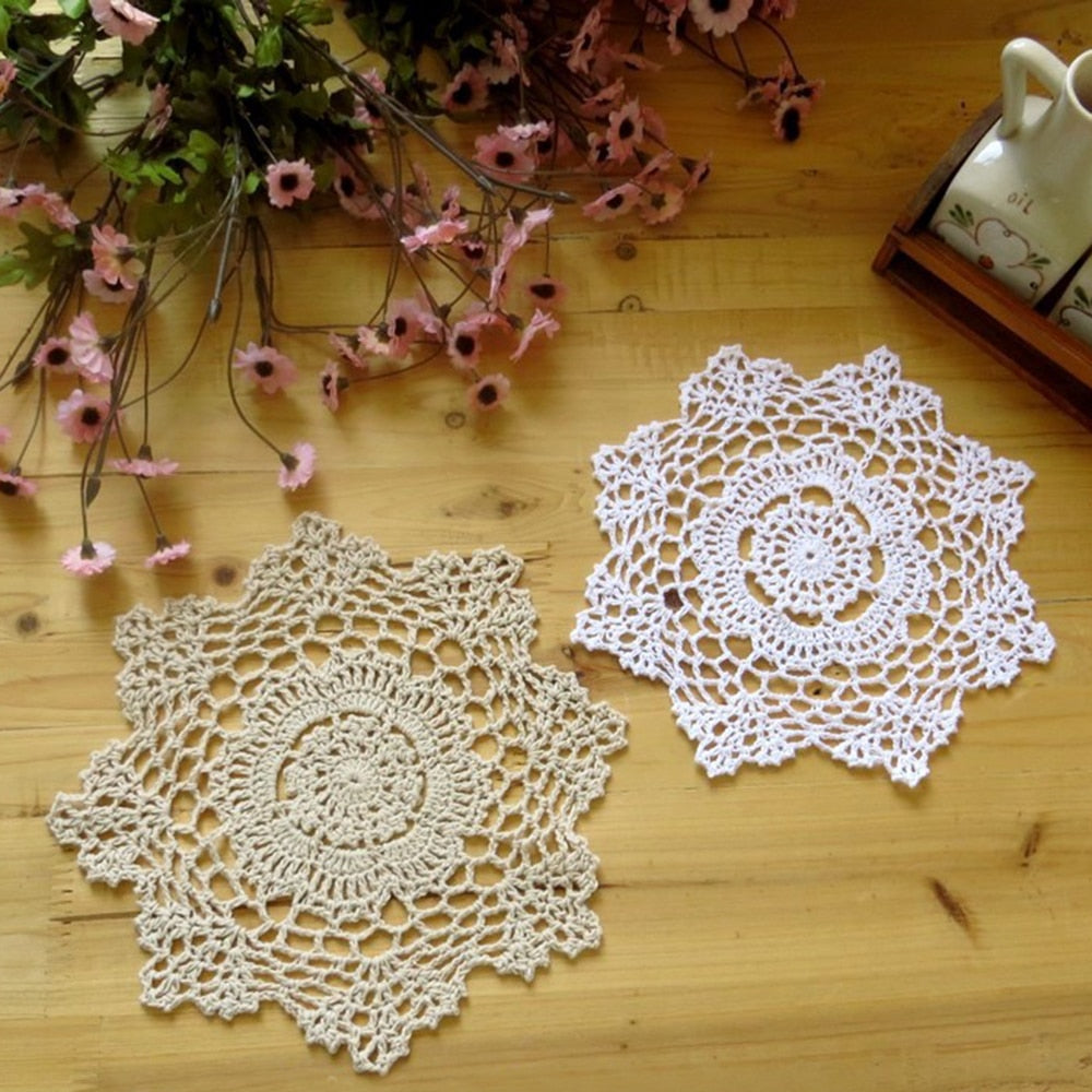 Vintage Hand Crocheted Table Place Mats