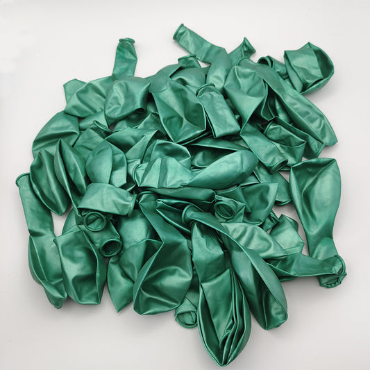 50PCS 5'' Latex Party Balloon Set Metallic Green