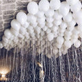 100PCS 5'' Standard Latex Party Balloon Set Matt White