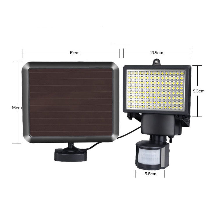 2PCS 120LED Solar Sensor Lights IP65 Motion Detection Light Security Garden Yard