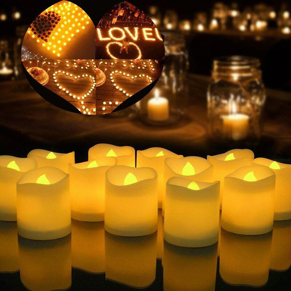 24PCS Flameless LED Tea Light Tealight Candle Wedding Decoration