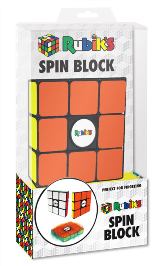 Rubiks Spin Block Fidget Spinner & Speed Cube