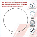 2M Wedding Hoop Round Circle Arch Stand